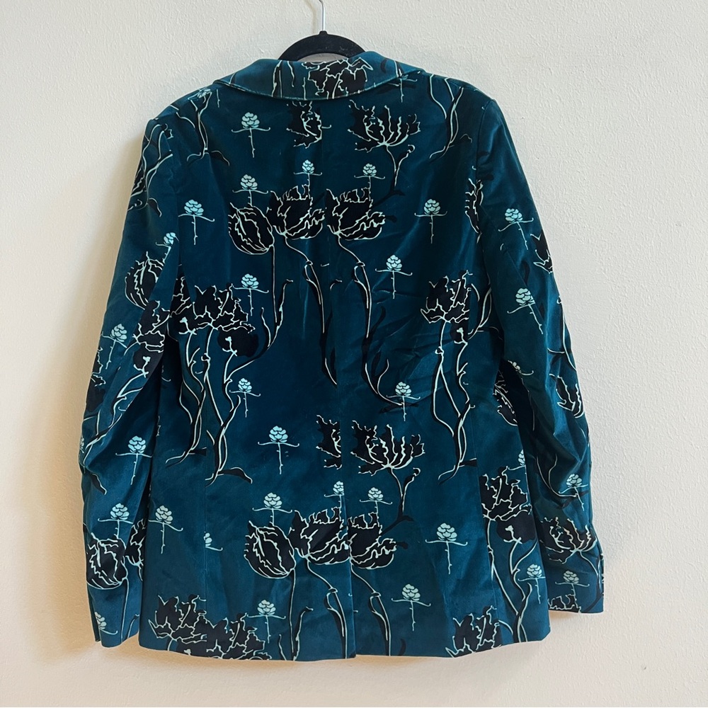 Ted Baker Yeaton Floral Print Velvet Blazer - Picture 4 of 5